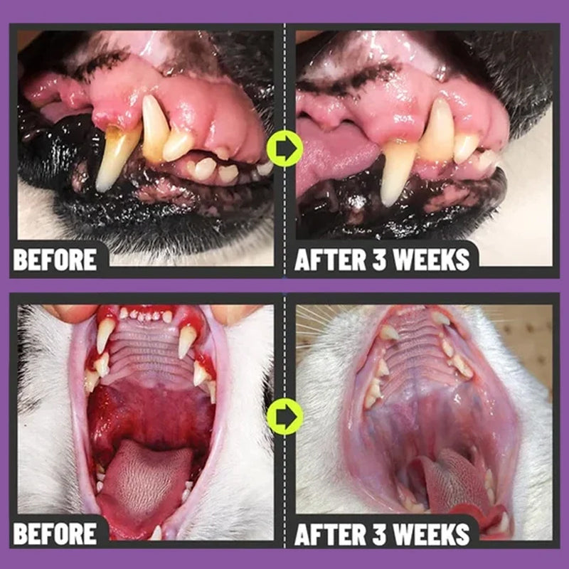 Set of two pet oral care sprays, promoting fresh breath and good oral hygiene for multiple pets.