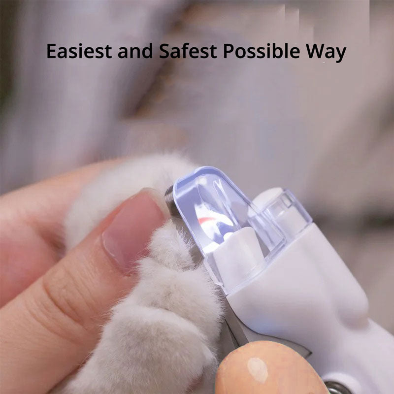 Professional LED pet grooming tool for dogs & cats, ensuring safe, effective & easy nail trimming.