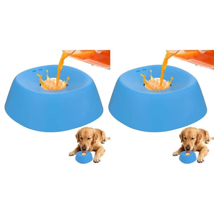 Water bowl with a slow feeder insert, a crucial pet supply for dog health