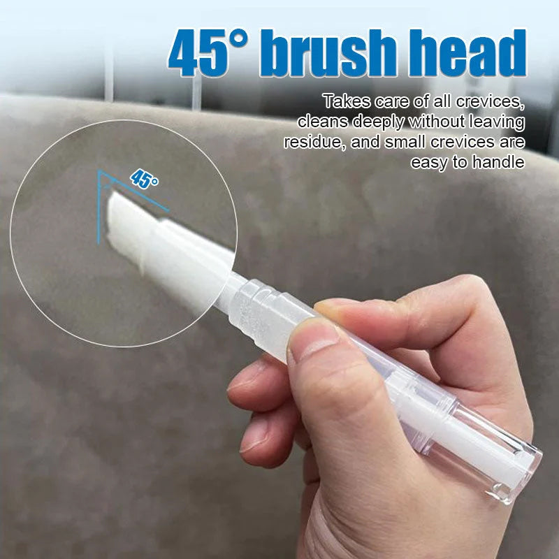 Pet owner using the toothbrush pen to clean a dog's teeth, promoting fresh breath and oral hygiene.