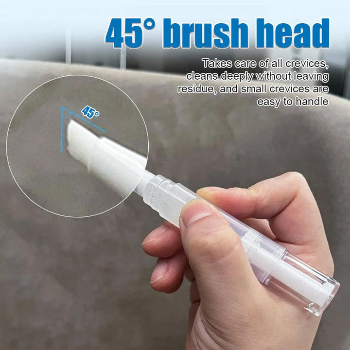 Pet owner using the toothbrush pen to clean a dog's teeth, promoting fresh breath and oral hygiene.