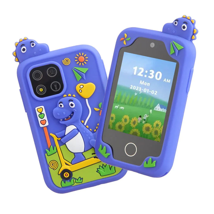Pink PlayoraPhone, a fun cartoon style interactive toy phone, perfect kids toy for learning & pretend play.