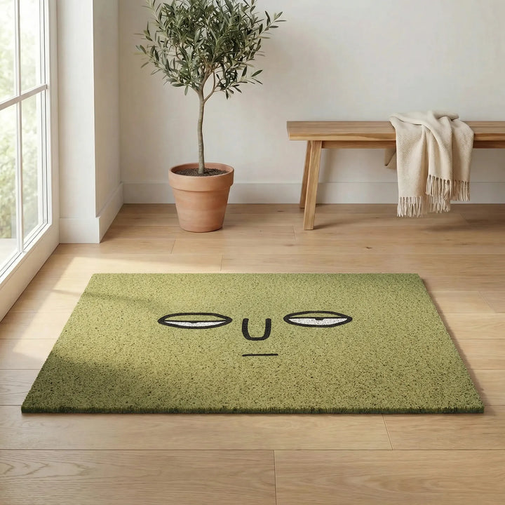 Unisex Flowique playful wave area rug, versatile indoor/outdoor non-slip doormat for home.