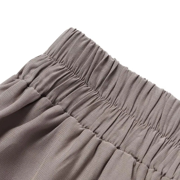 Comfortable plus-size wide-leg pants for women, a versatile choice for professional office attire.