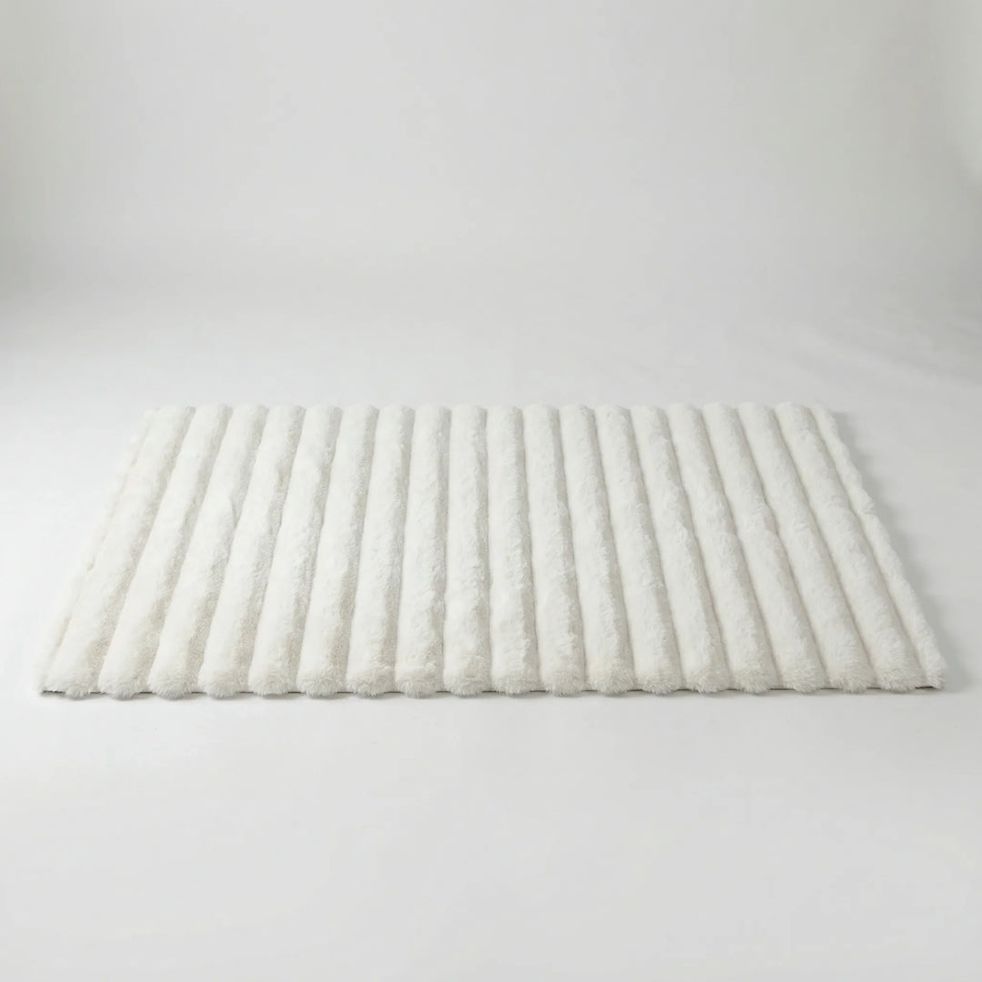 Modern floral bubble area rug, plush with memory foam cushioning; soft, non-slip, and stylish for home decor.