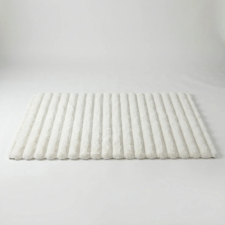 Modern floral bubble area rug, plush with memory foam cushioning; soft, non-slip, and stylish for home decor.