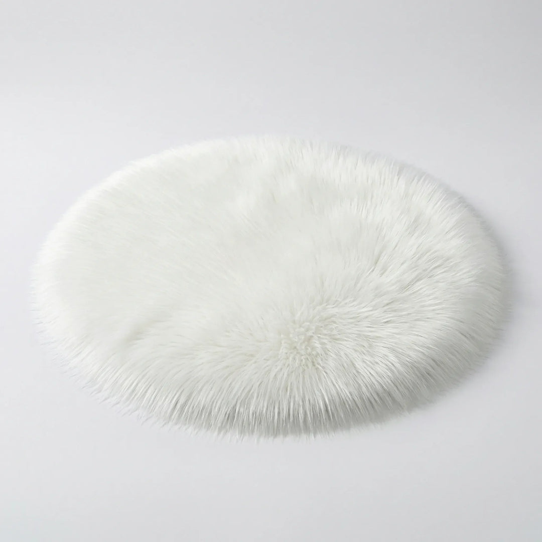 Flowique statement round rug featuring elegant wave patterns, perfect for modern home decor.