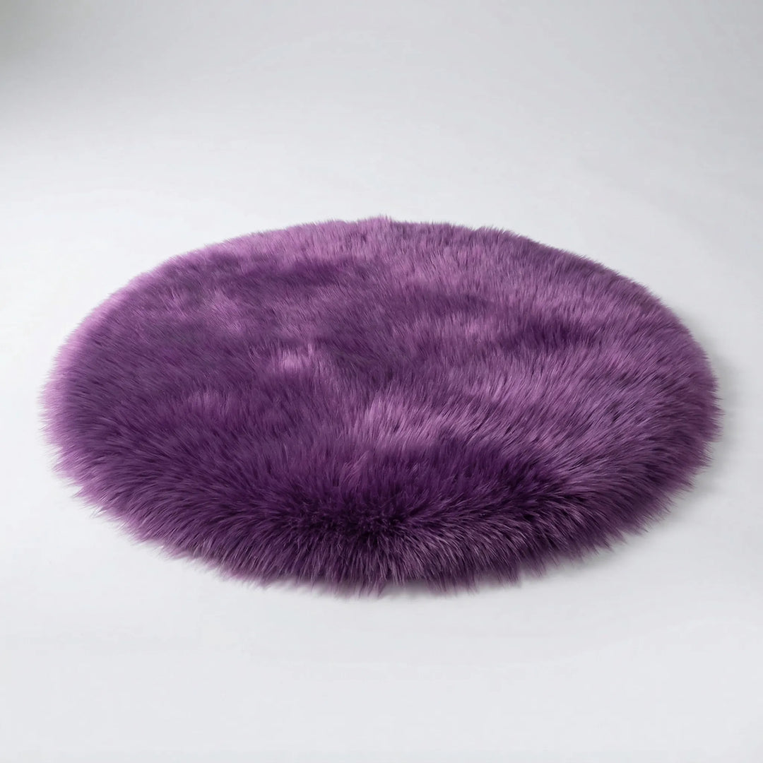 Soft shag carpet for home decor, plush and non-slip, bringing cozy comfort to your bedroom.