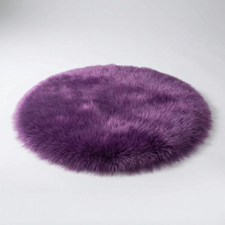 Soft shag carpet for home decor, plush and non-slip, bringing cozy comfort to your bedroom.