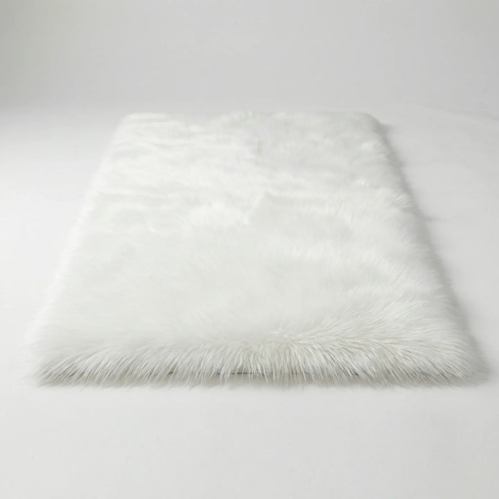 Non-slip plush runner rug with elegant wave pattern, perfect for benches.