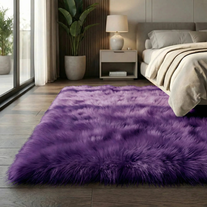 Deep pile plush shag runner, ultra soft & non-slip for comfortable floor decor.