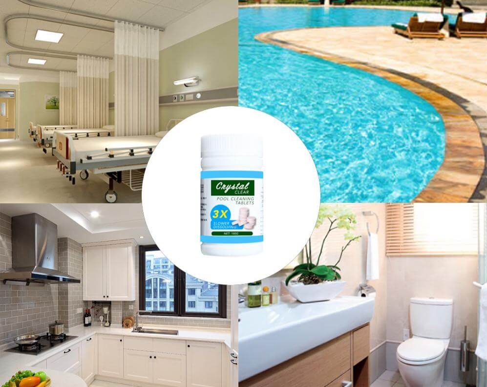 Eco-friendly pool clarifying tablets for effective water treatment & maintaining clear swimming pool water.