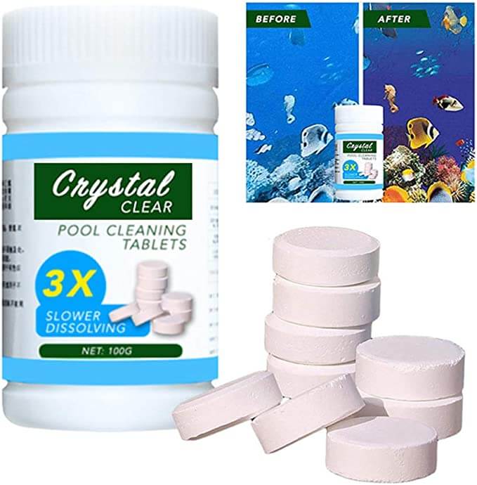 Maintain crystal clear pool & spa water with these powerful water clarifying tablets, enhancing swim experience.