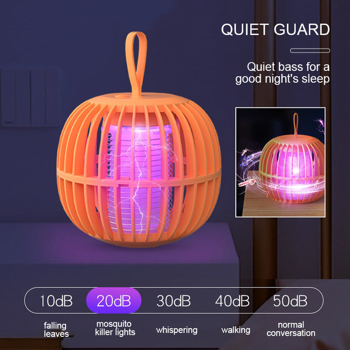 Travel-friendly mosquito bug trap with soft LED night light feature for camping