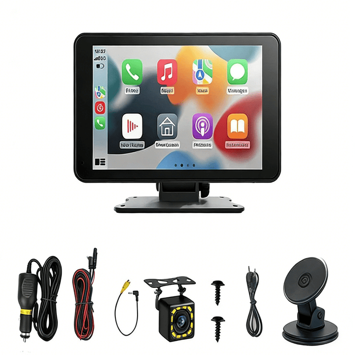 Upgrade your car: universal portable wireless CarPlay & Android Auto touch screen for modern connectivity