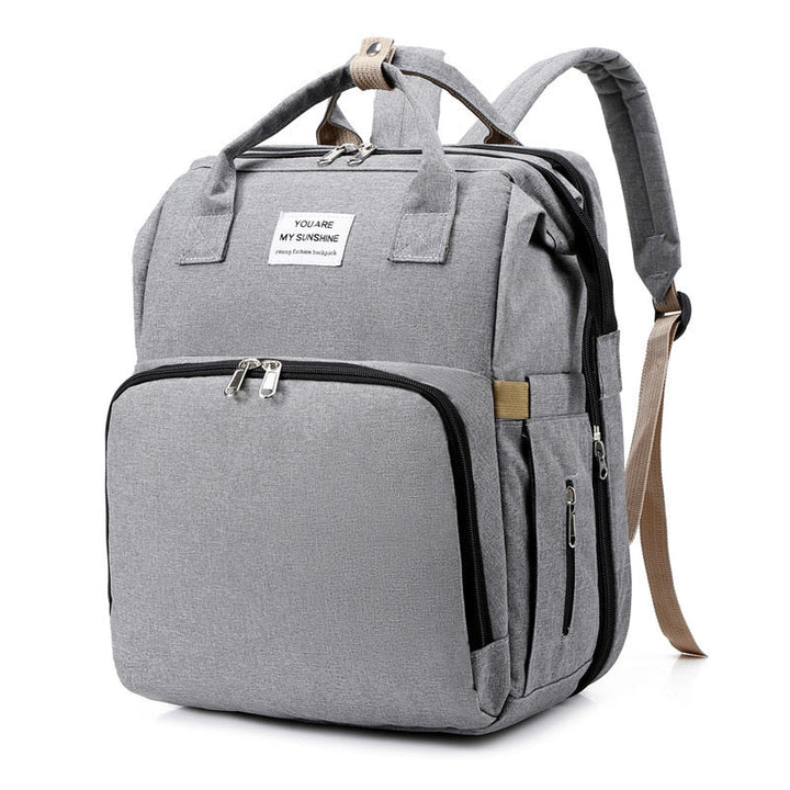 Multi-function diaper bag, organized compartments for all baby travel essentials & nappy changes.