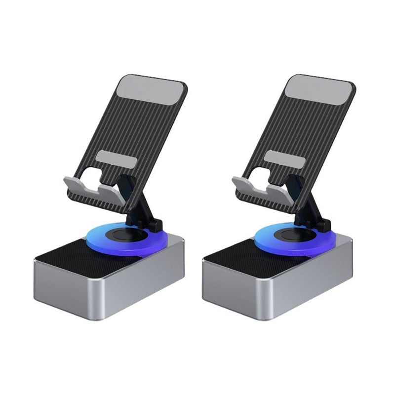 Smart phone accessory: Stand with Bluetooth speaker & portable charger for on-the-go power