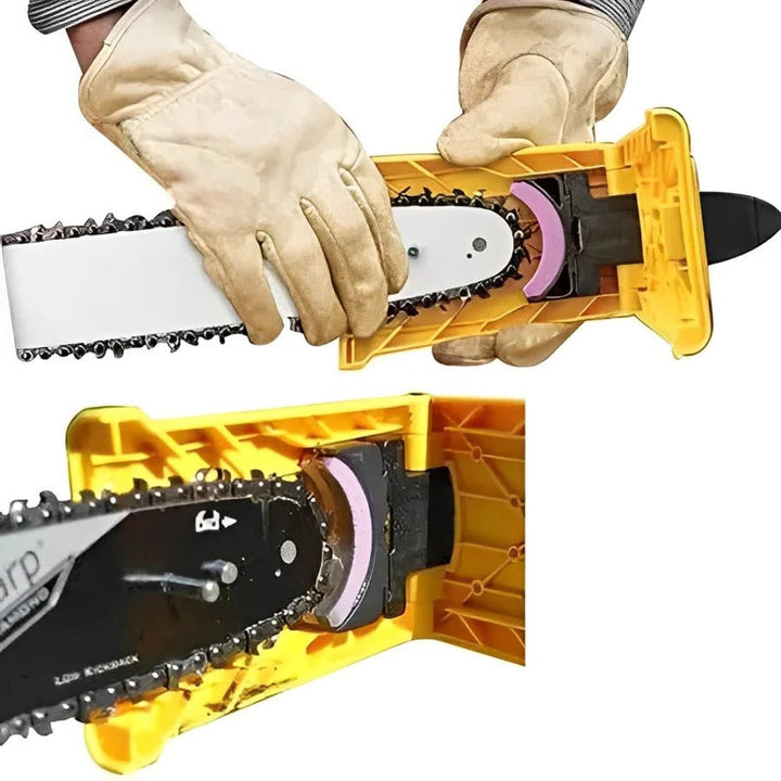 Efficient chainsaw teeth sharpener tool for consistent blade maintenance and improved cutting performance.