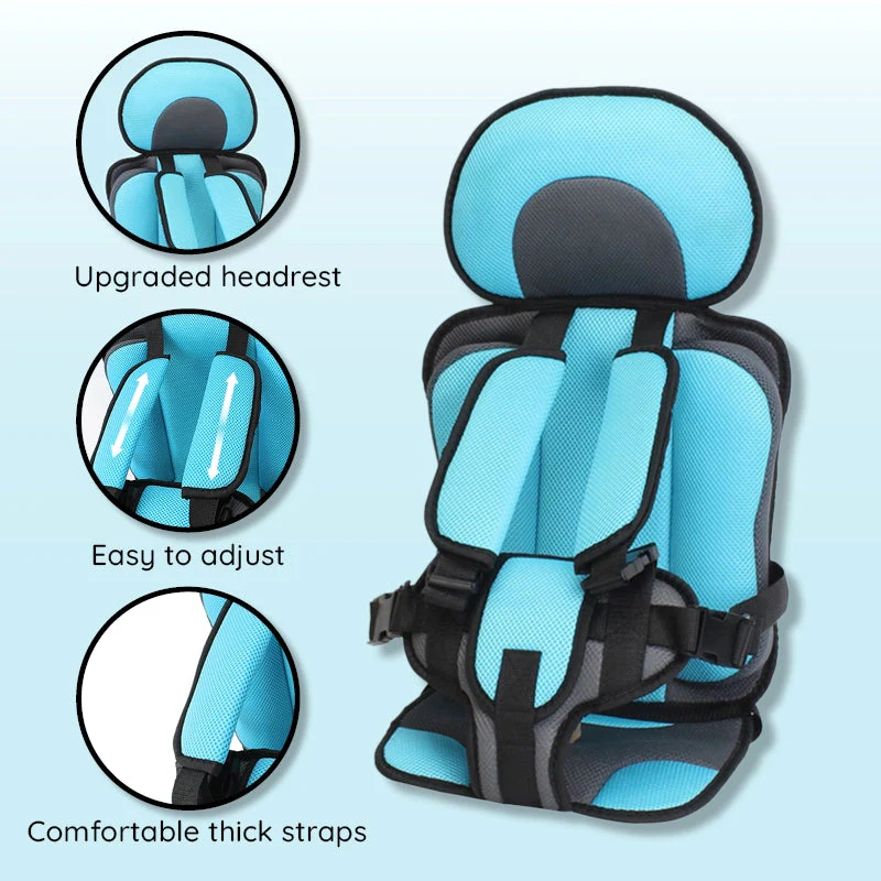 Easy-to-install kids safety car cushion, suitable for various vehicles.