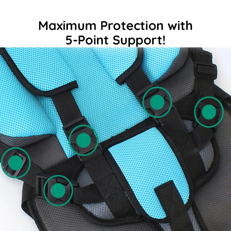 Versatile baby travel car cushion, portable & designed for easy setup.