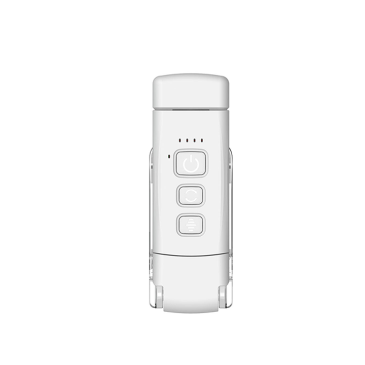 Side view of the portable clip-on LED light, showing its slim profile and flexible arm