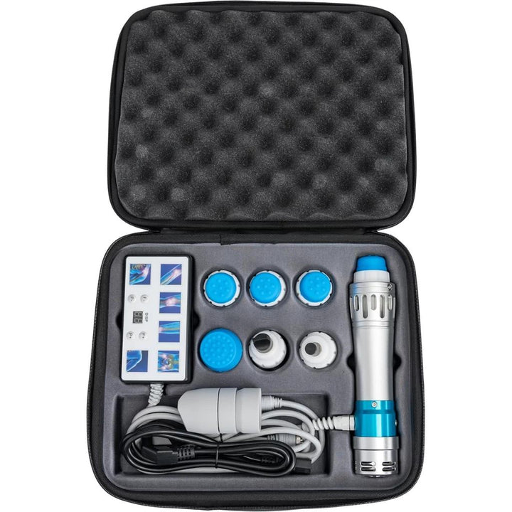 Portable ED shockwave therapy device for men's health. Non-invasive treatment for erectile dysfunction.