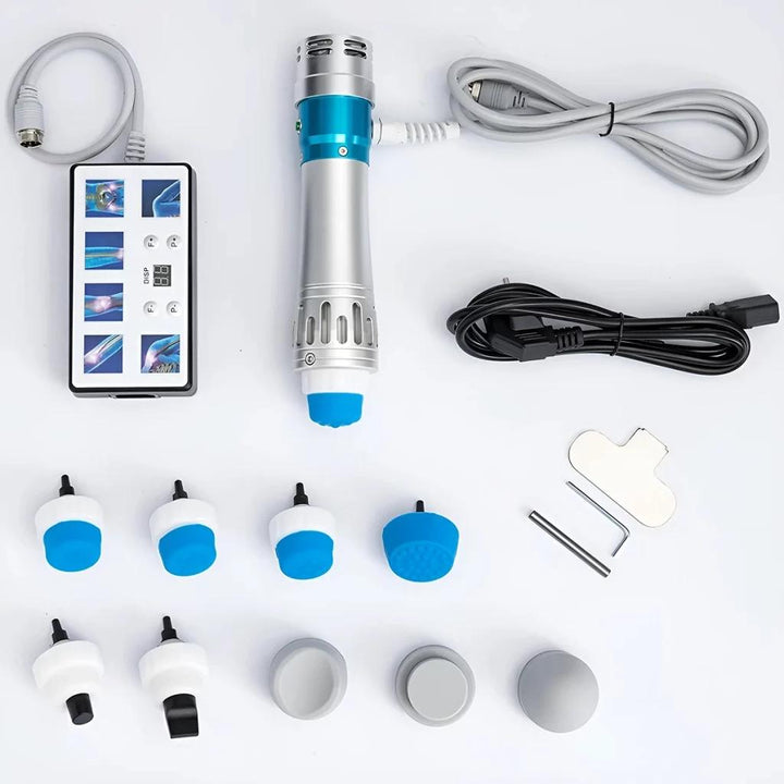 Portable shockwave device for ED therapy. Enhances blood flow & men's sexual health.