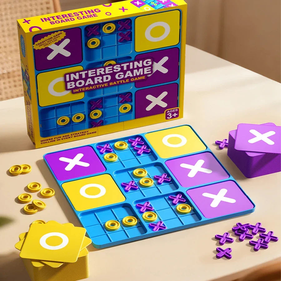 Portable Kids Strategy Board Game, PlayMino, for children's logic and screen-free fun.