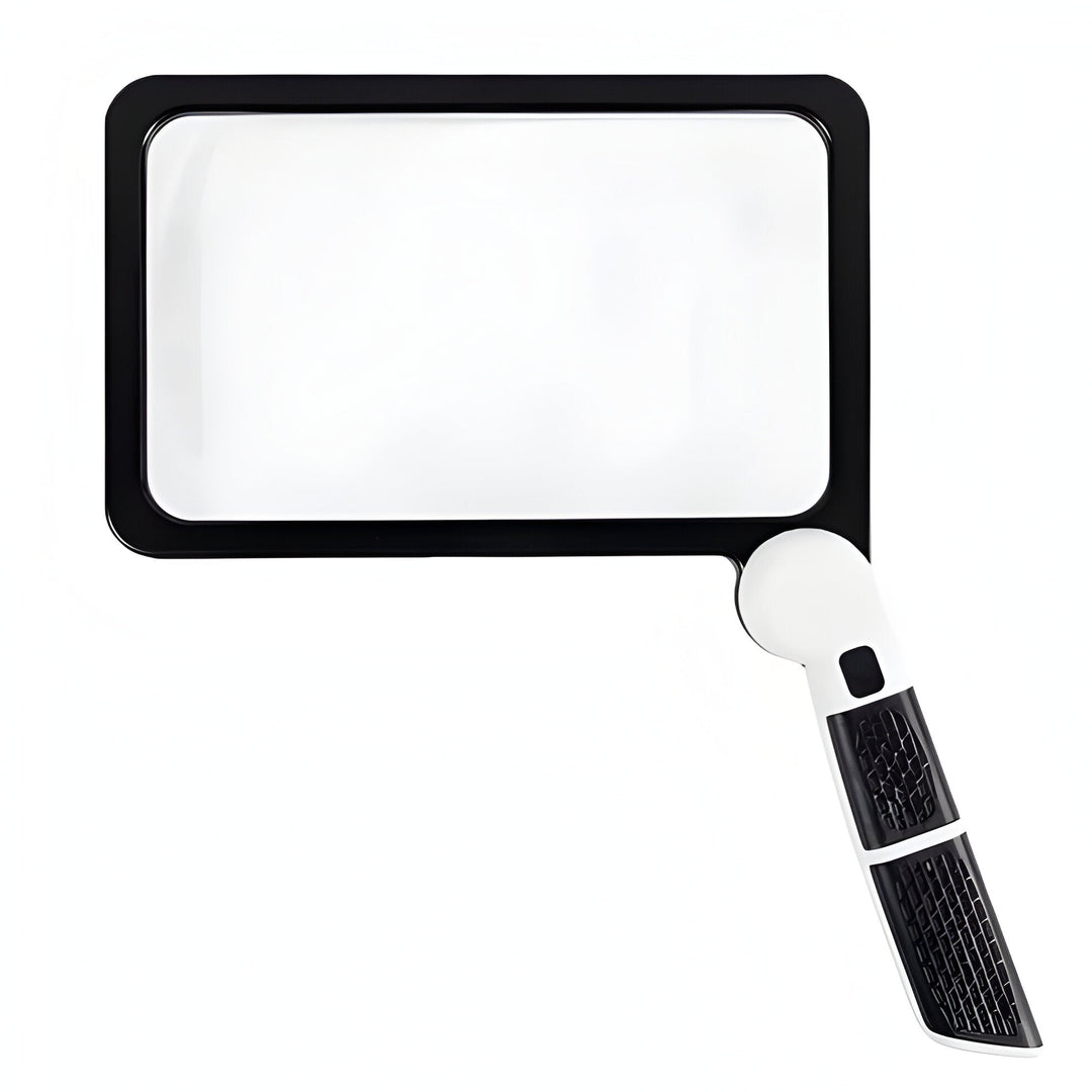 Portable LED magnifier with adjustable light, ideal for reading, inspection, and detailed tasks.
