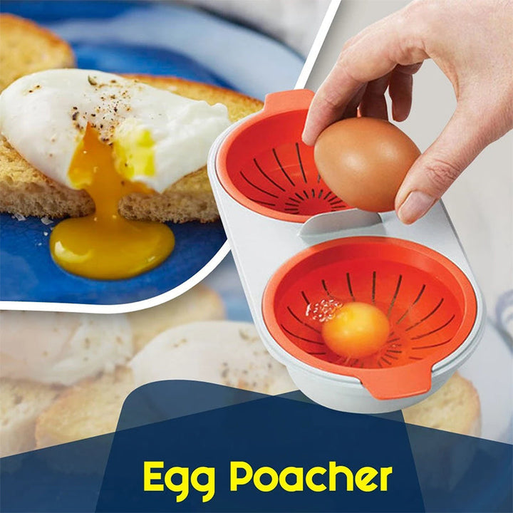 Portable microwave egg cooker, perfect for quick breakfast or snacks, PFOA-free plastic