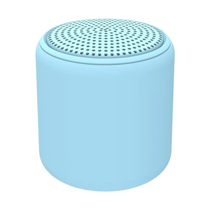 Compact outdoor audio speaker, wireless, waterproof, designed for portability