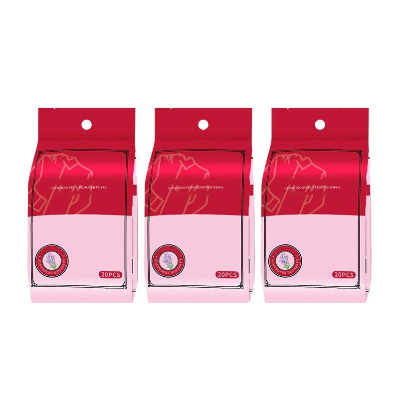 Travel essential stain wipes, effective on clothes, easy to use emergency cleaner