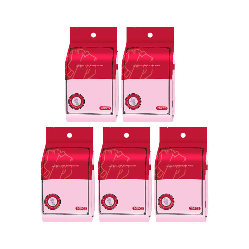 Floral scented wet wipe for clothing stains, a quick and easy laundry solution