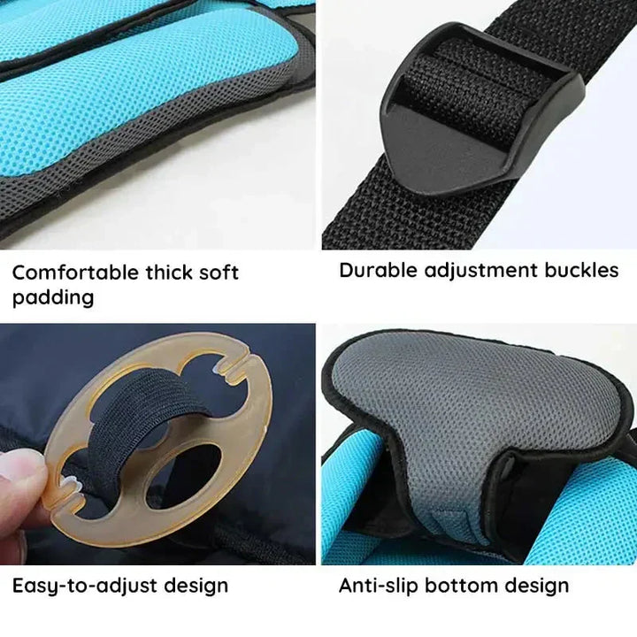 Lightweight portable car seat, compact for children's travel & ultimate safety.