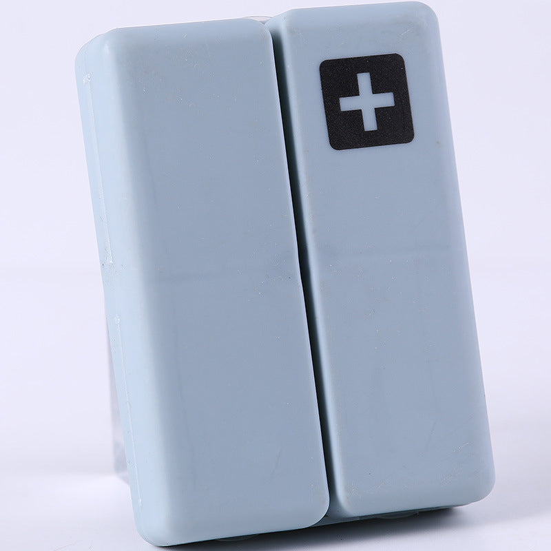 Travel pill box for 7 days, clear compartments for easy visibility of medication and supplements