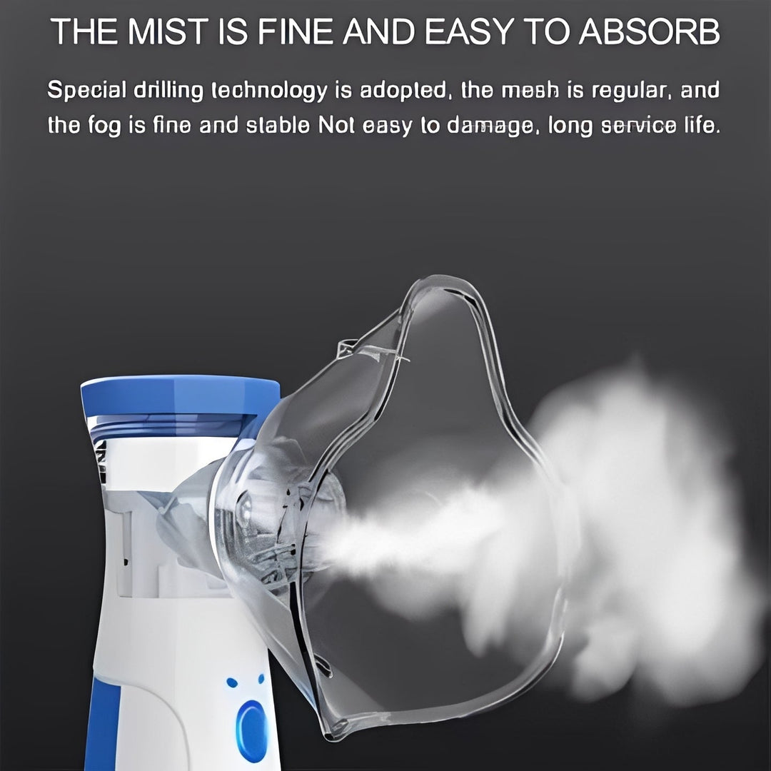 Modern USB nebulizer, providing efficient mist for respiratory care, compact design.