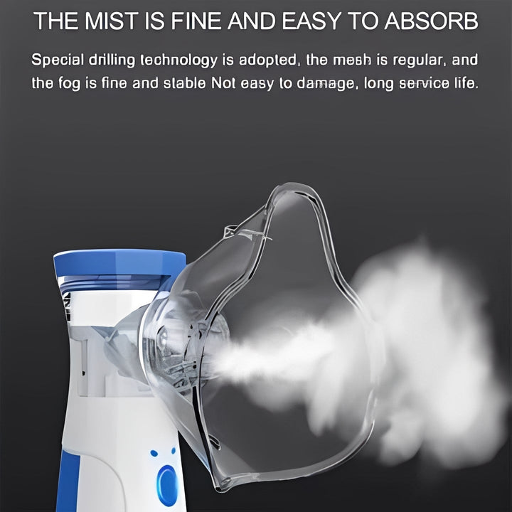Modern USB nebulizer, providing efficient mist for respiratory care, compact design.