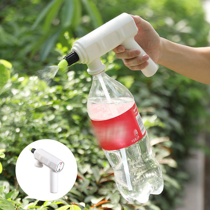 Handheld USB powered sprayer for easy garden watering, pest control, and cleaning