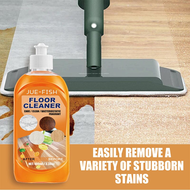 Home cleaning solution: concentrated floor cleaner bottle for spotless, quick-dry surfaces & stain removal.
