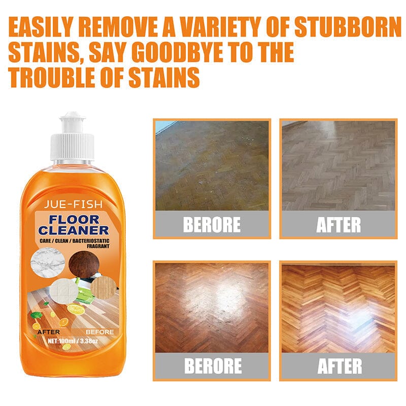 Household supplies: Quick-dry floor cleaner, perfect for kitchen and home, with effective stain remover action.