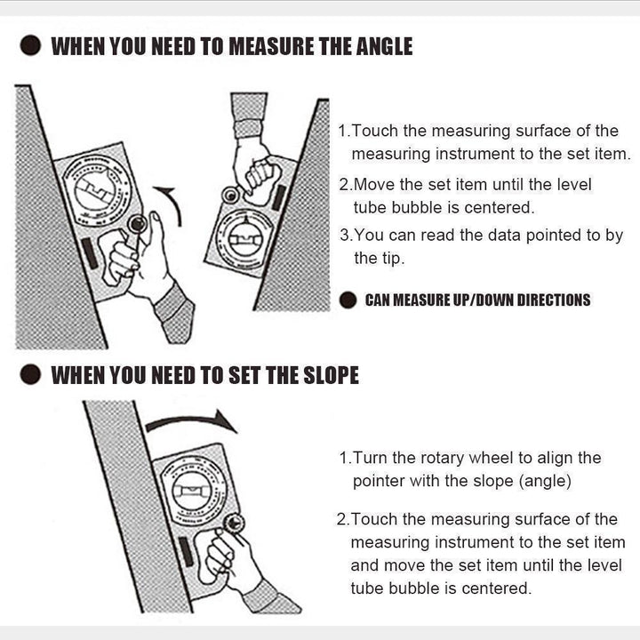 Slope measurement tool, a versatile hand tool for construction, precise and easy to use