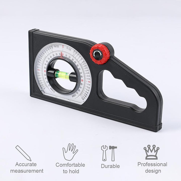Compact angle meter & slope tool, perfect for detailed construction and alignment work