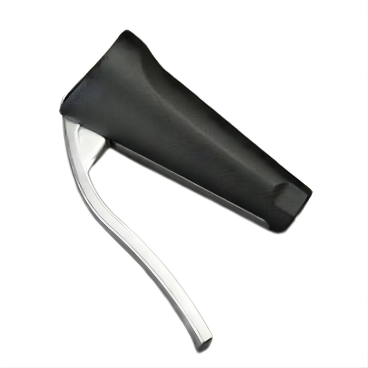 Ergonomic nutcracker tool; durable stainless steel & non-slip handles for easy cracking of nuts. Kitchen gadget.