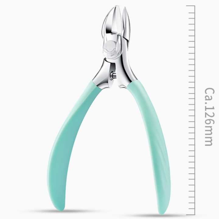 Professional-grade stainless steel toenail clipper. Ideal for seniors and anyone needing effective care for thick nails.