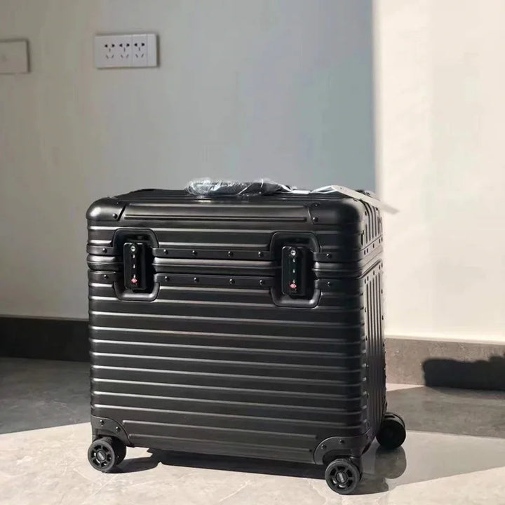 Unisex premium aluminum hardshell luggage suitcase for secure, stylish, and smooth travel experiences.