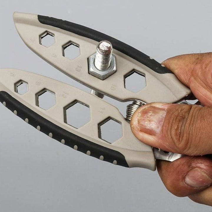 Compact wire stripper and crimping tool, a must-have hand tool for utility and home improvement applications.