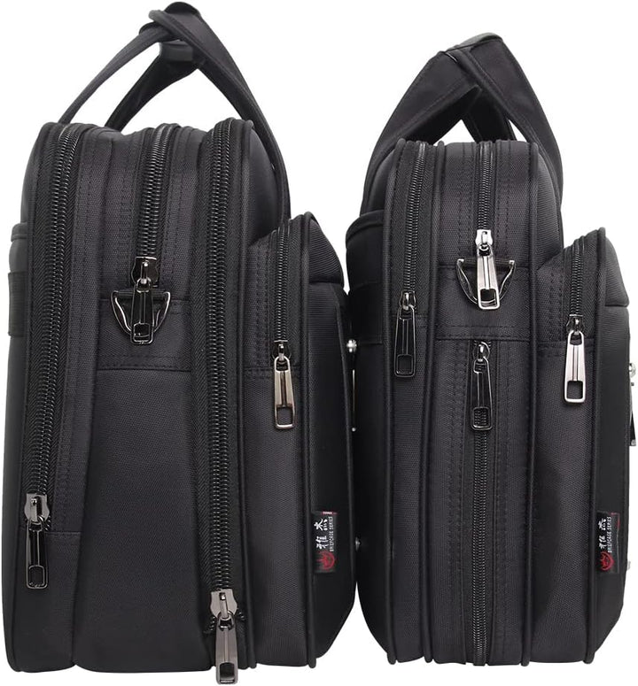 Stylish men's canvas business tote bag, perfect for daily commute and professional travel, durable and practical.