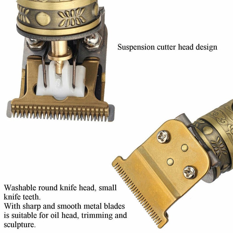 Durable rechargeable hair and beard trimmer for professional men's grooming
