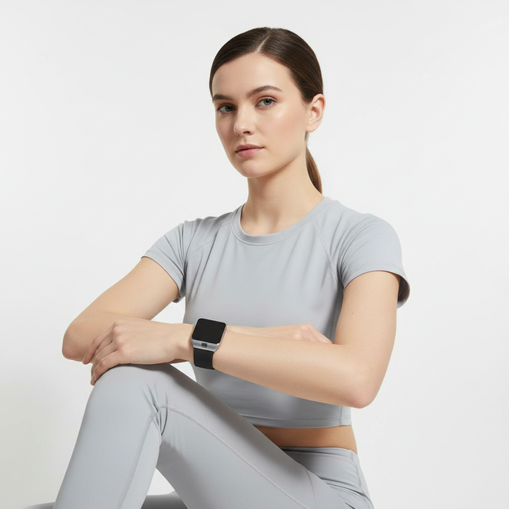 Pulseon digital watch for men & women. Rectangular display smartwatch offers calls, alerts & activity monitoring.