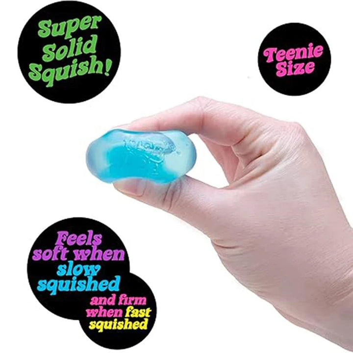 Squeezable purple Zensqush sensory fidget cube, perfect for stress relief, focus, and calming anxiety.